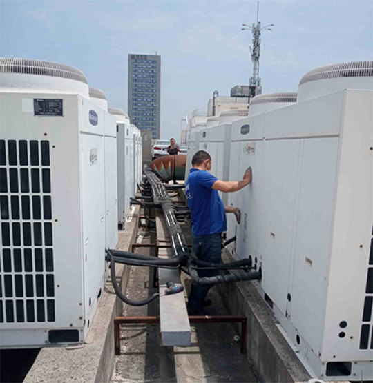 满洲里中央空调制热和不制冷系统维修方法